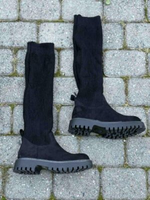 Støvlett med strikk